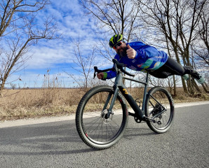 Into Somogy on narrow asphalt