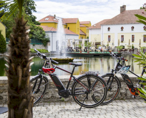 Roll into Szigliget on cycle paths