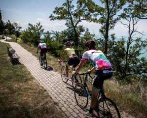 The eastern loop on bike paths